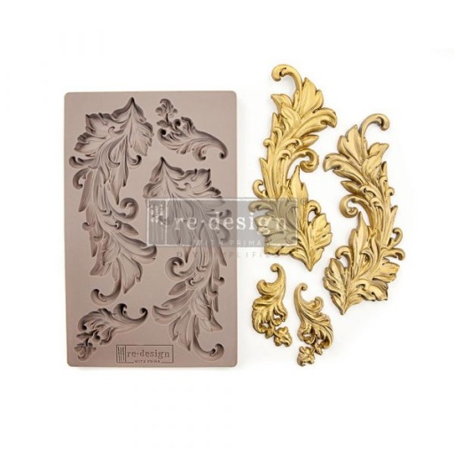 Redesign Decor 5'' x 8'' Silicone Mould - Baroque Swirls